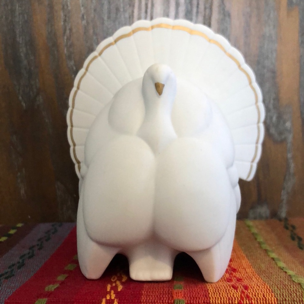 PARTYLITE Gobble Gobble ceramic candle holder